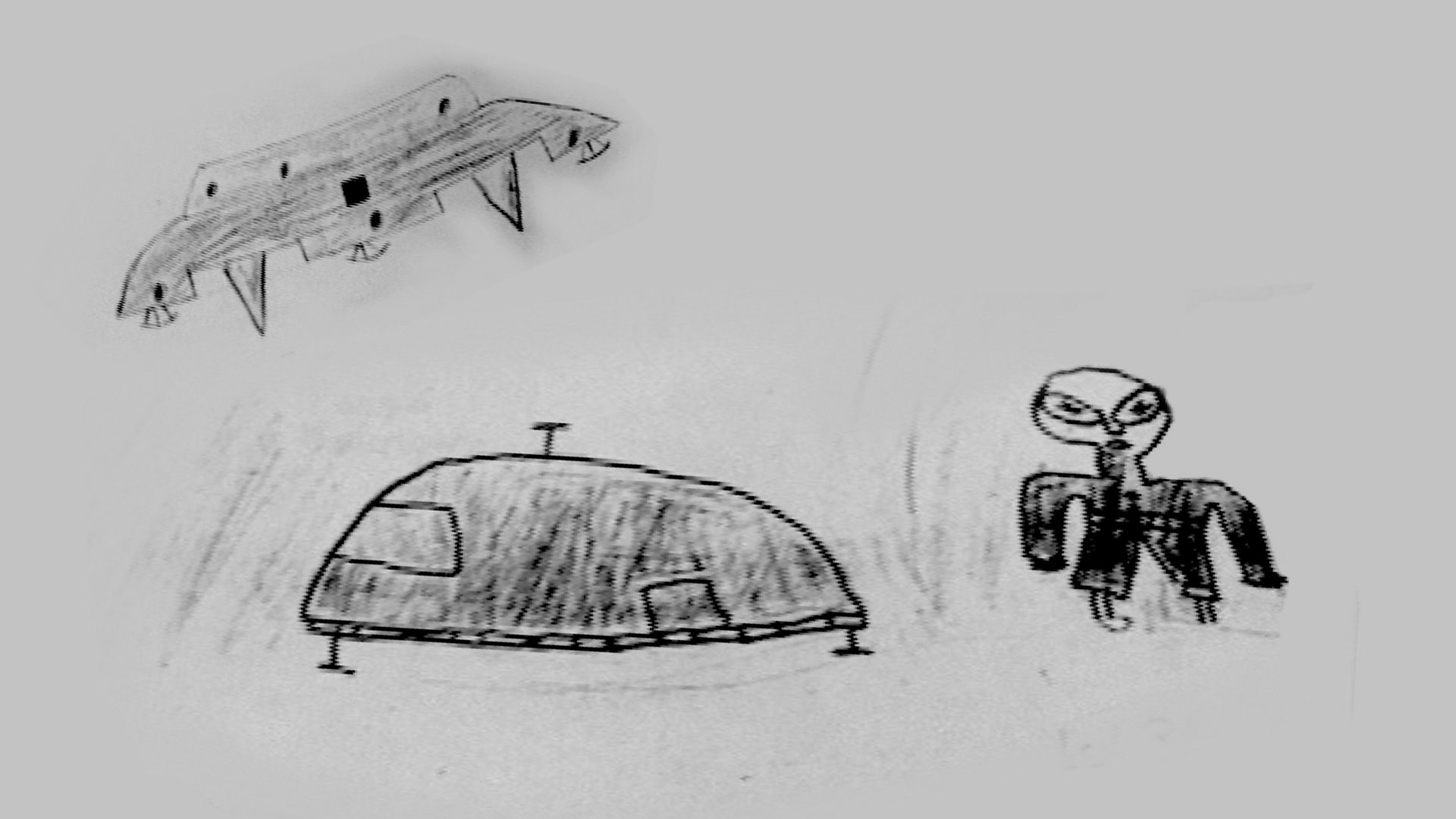 A group of school children in Zimbabwe reported seeing a UFO and alien beings during recess in 1994.